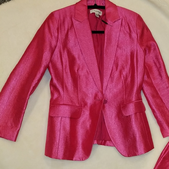 Calvin Klein Metallic pant suit - Picture 2 of 6